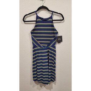 IN SAN FRANCISCO Striped Halter Dress